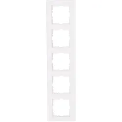 Kopp, Zubehör Schalterprogramm, Abdeckrahmen 5f.HK07r-wei 402929004