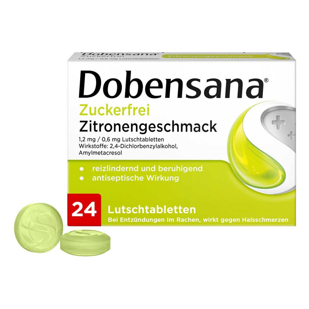 Reckitt Benckiser Deutschland GmbH Dobensana Zuckerfrei Zitronengeschmack 1,2mg/0,6mg 11128074