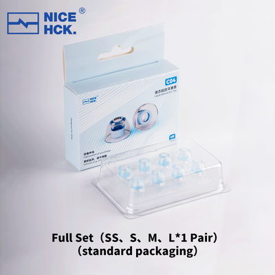 Modern Mode Marketplace Skin Friendly Liquid Silicone Ear Tips Flexible Noise Isolating Reusable Eartips For Explorer NX8 Cantor full Proper Set