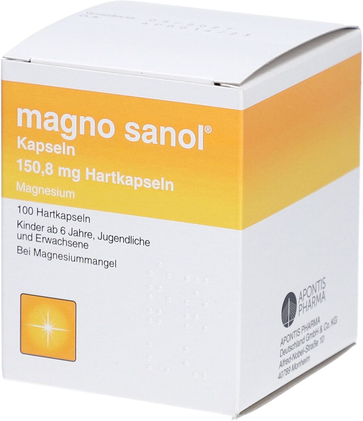 Magno Sanol Kapseln 100 St Hartkapseln