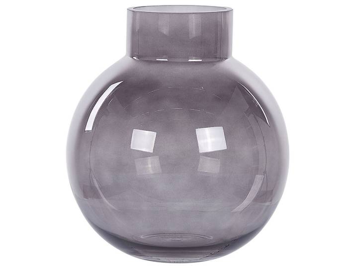BLUMENVASE Glas grau Polydrosos