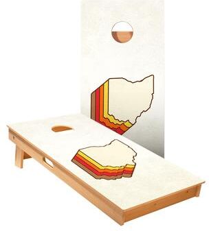 Skip's Garage Retro Ohio Cornhole Boards