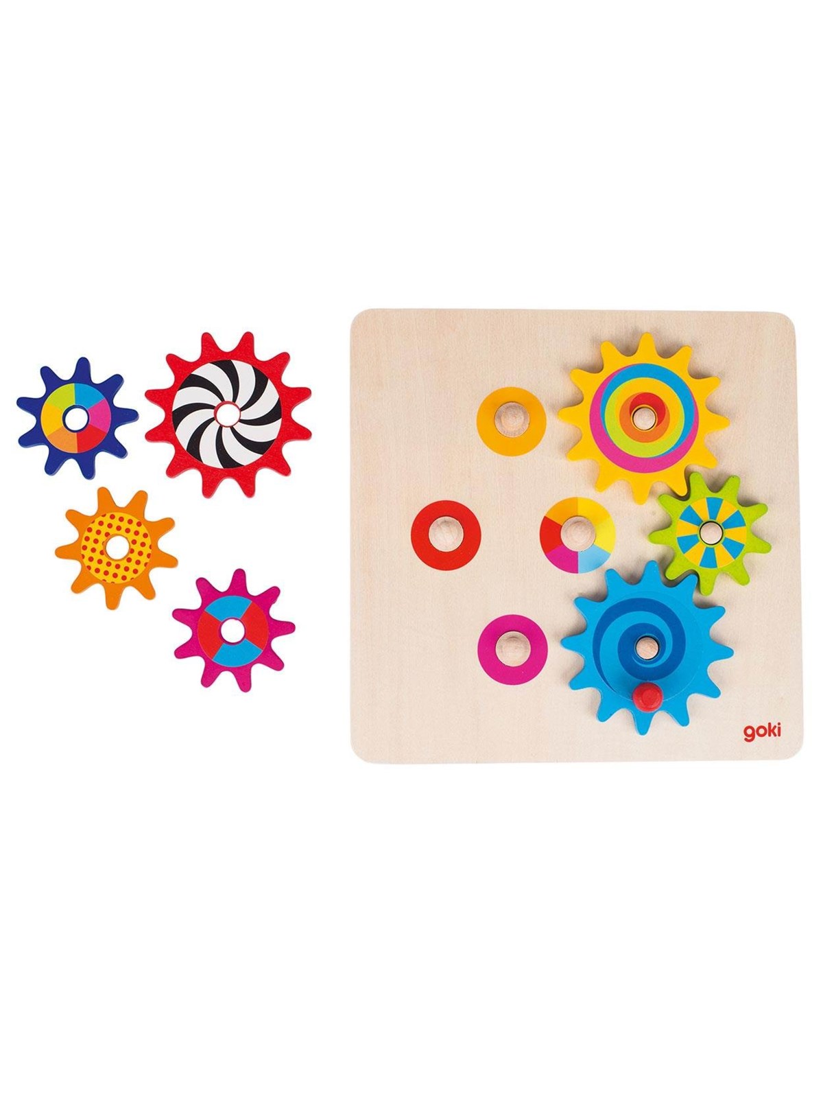 Goki Sprocket Puzzle 8pcs. Holz