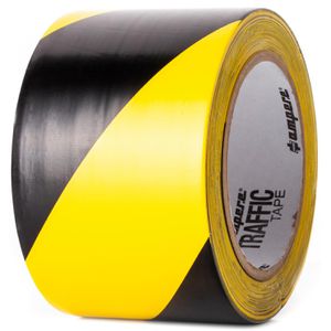 AMPERE Bodenmarkierungsband Traffic Tape, 10772, gelb/schwarz, 75mm x 33m