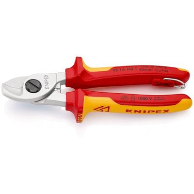 Knipex 95 16 165 T Kabel-Crimper Crimpwerkzeug Schwarz, Gelb