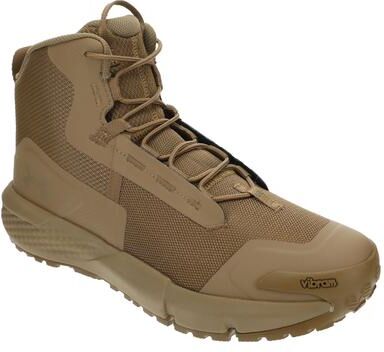 Under Armour Charged Valsetz Mid (Men's) Work in Coyote/Coyote/Coyote, Size 10 M, Rubber/Synthetic/Textile