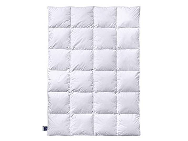 Billerbeck Bettdecke Almira® – 135 x 200 cm – warme Winterdecke – Daunendecke mit Gänsedaunen und -Federn, 90% Daune, 10% Federn – Wärmestufe Warm