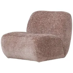 Sessel Nomu - Craquelé  Samt Hellrosa