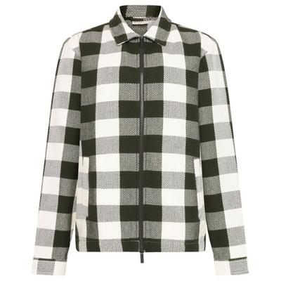 KnowledgeCotton Apparel - Checkered Heavy Flannel Overshirt - Hemd Gr XL grau