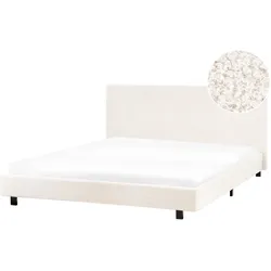 BETT mit Lattenrost 160/200 cm Cremeweiß Albi