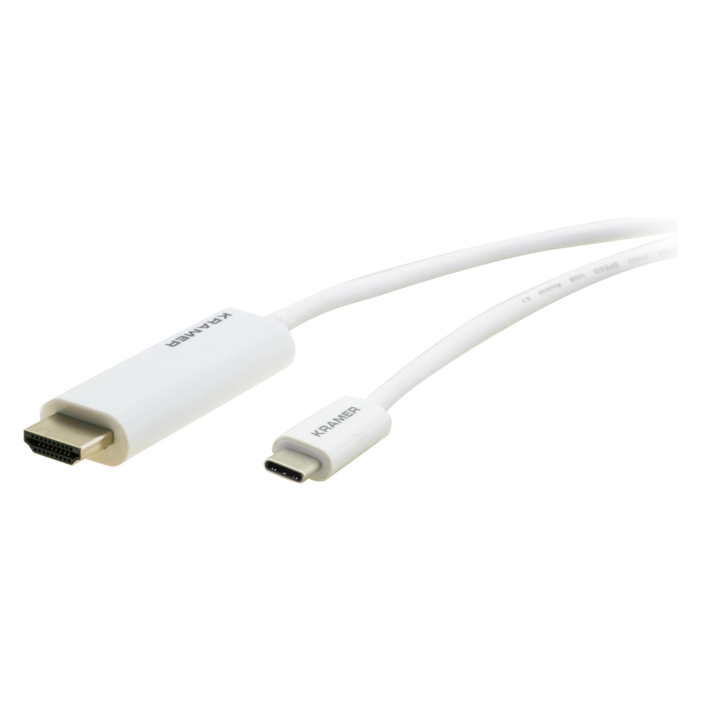 Kramer Electronics C-USBC/HM15, 4.6 m, USB C, HDMI Type A (Standard), Male, Male, Straight (4.60 m) (99-97211215)