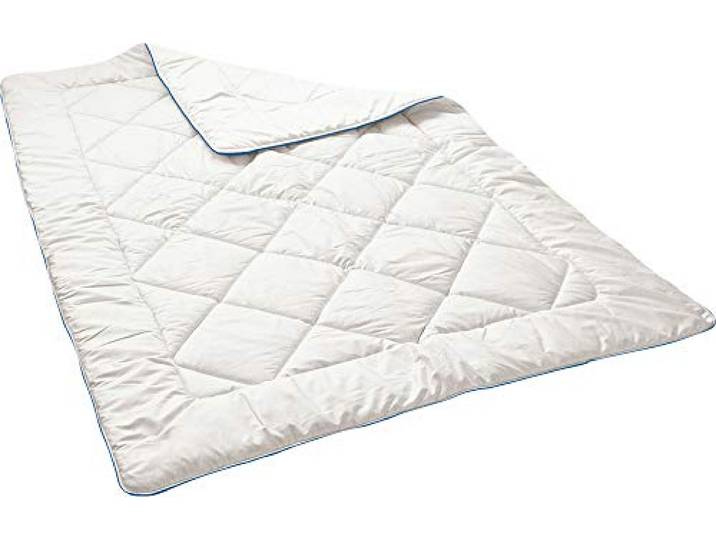 Irisette Steppbett Naturhaar/Faser weiß Größe 200x200 cm