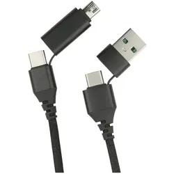 Fontastic Datenkabel Quattro Type-C - Type C 1.5m + Adapt sw