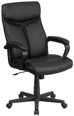 Flash Furniture High Back LeatherSoft Executive Swivel Office Chair w/ Slight Mesh Accent
