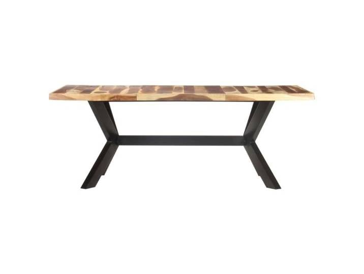 Table de salle à manger KAI - ARAMOX - Bois massif - Laqué - Marron