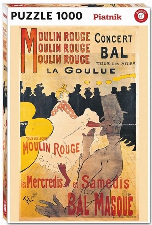 Puzzle 1000 pcs Toulouse-Lautrec : La Goulue - Piatnik
