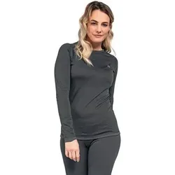 SCHÖFFEL Damen Underwear Shirt Merino Sport Shirt 1/1 Arm W, Größe XL in Schwarz Schwarz