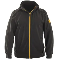 Softshelljacke mit Kapuze Schwarz Adventure Größe L Mann Frau Multi-Pocket VITO