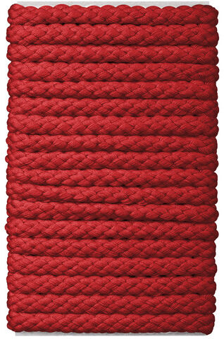 buttinette Kordel für Bekleidung, rot, 8 mm Ø, Länge: 5 m