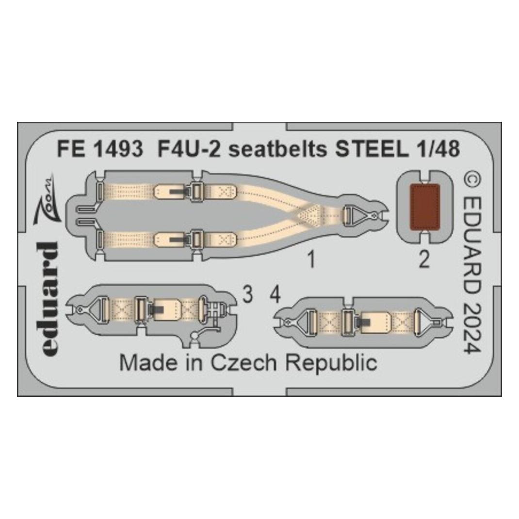 Eduard F4U-2 seatbelrs STEEL HOBBY BOSS (FE1493)