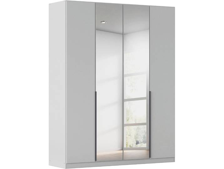 Drehtürenschrank, Seidengrau, 181x229x54 cm, Holzwerkstoff, Durchdachte Innenausstattung, Klassisch, Rauch