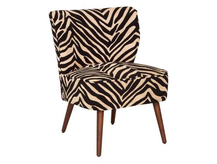 Fauteuil Vintage CHIARA en Bois d'Hévéa - Atmosphera Créateur d'intérieur - Camel