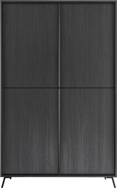 Meublorama Buffet SKY met 4 deuren, zwart eiken, B: 174 cm, H: 104 cm, D: 40 cm