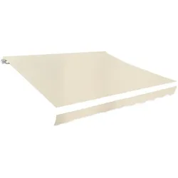 vidaXL Markisenbespannung Canvas Creme 4x3 m (ohne Rahmen)