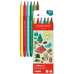 Caran d'Ache, Malstifte, Fasermaler Fibralo Kawaii (6x)