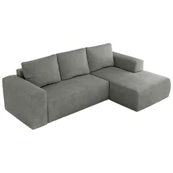 ECKSOFA TRENTINO L Grau Stukture - Rechts