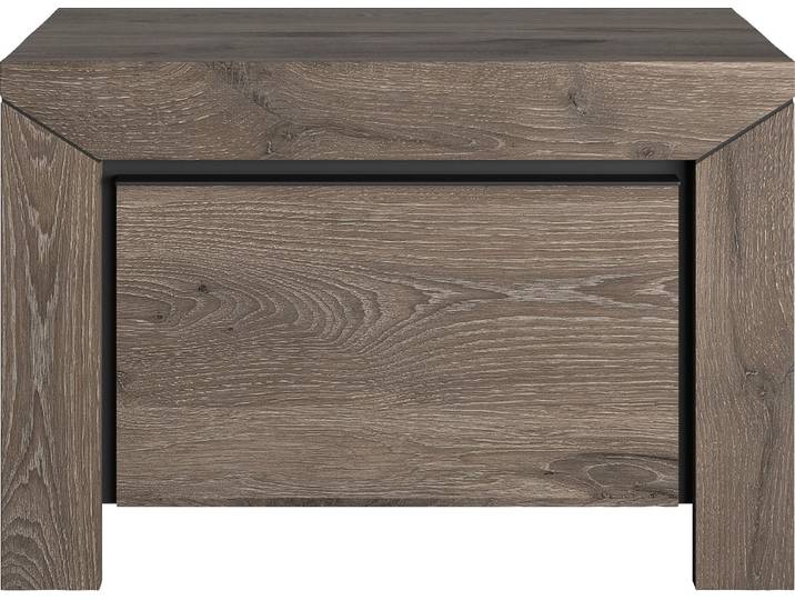 Nachttisch GAMI Brugge , braun (eiche natur, eiche natur, eiche natur), B:57cm H:38cm T:41cm, Tische, Nachttisch, Breite 57 cm