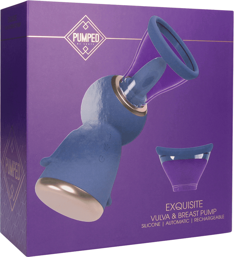 Pumped Exquis - Pompe rechargeable pour vulve et seins - Violet