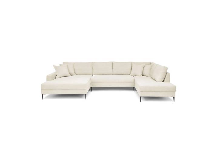 Trendstore Hilary Wohnlandschaft in Cord - Cord Zoom cream , rec
