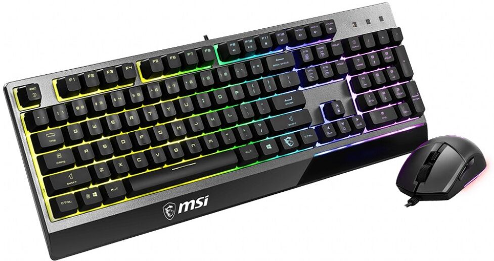 MSI Vigor GK30 Combo RGB Gaming Keyboard + Clutch GM11 Gaming Mouse (UK Layout) - Black