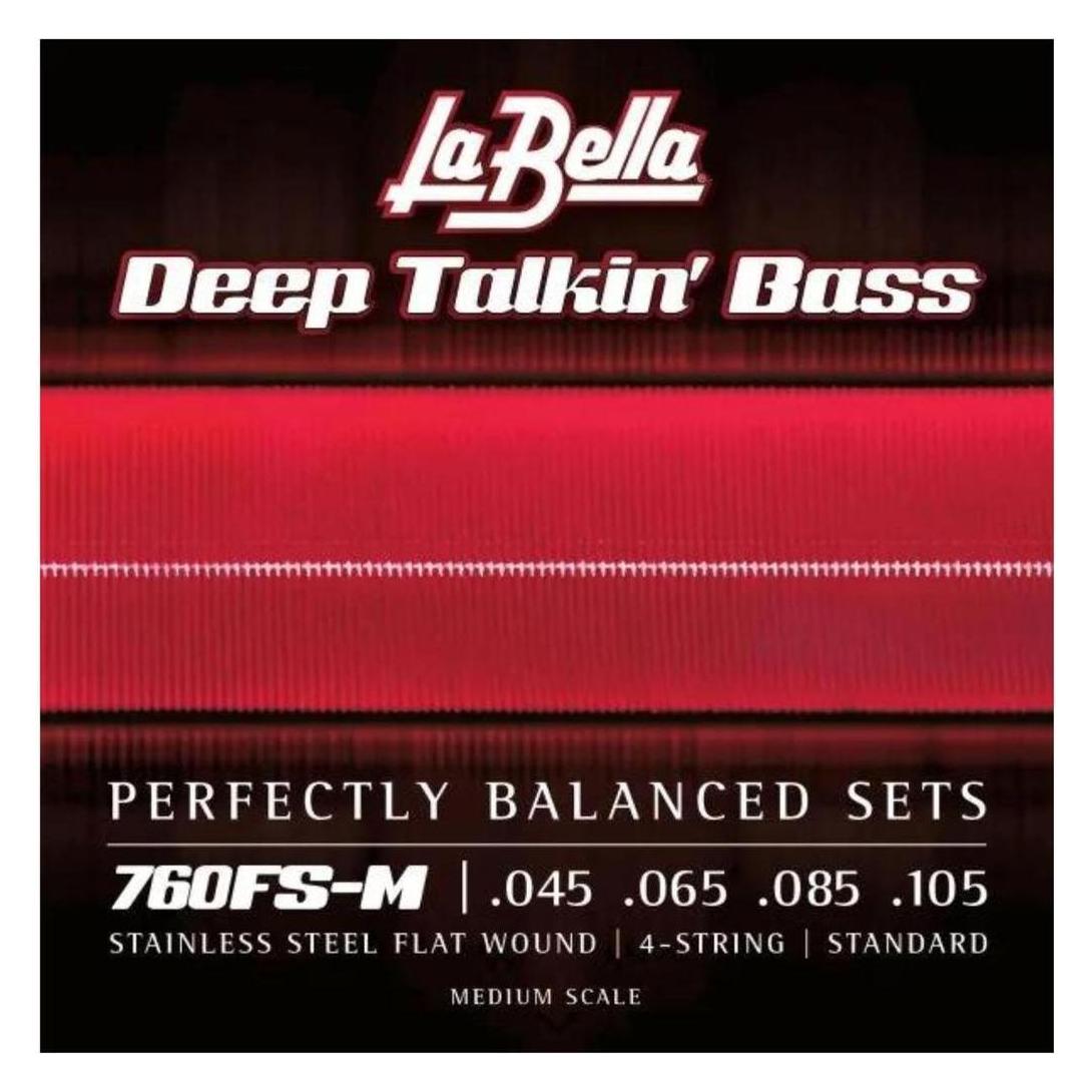 La Bella Bass 760FS-M Flat Med. 045/105 (E-Bass, 0.11") (B01MSGDNRW)