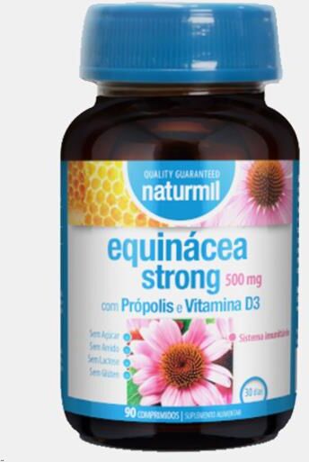 NATURMIL EQUINACEA STRONG 500MG + PROPOLIS + VIT D3 90 COMP