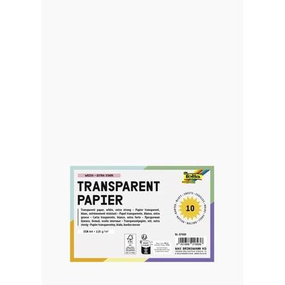 Folia Transparentpapier 115g/m², DIN A4, 10 Blatt, weiß