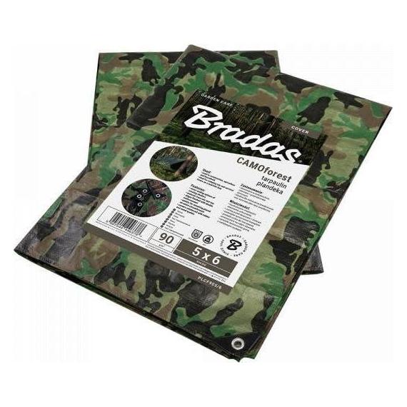 Bradas PLANDEKA KAMUFLAŻOWA 90g 6*12m CAMOFOREST (12 x 6 m) (PLCF906/12)