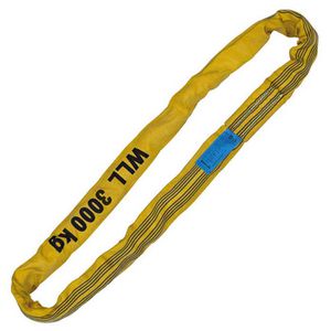 Petex Rundschlinge 47203219, Umfang 4 m, 2m Länge, EN 1492-2, gelb, Traglast 3 Tonnen