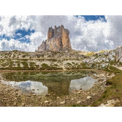 CALVENDO Puzzle Drei Zinnen Spiegelung 1000 Teile Lege-Größe 640 x 480 cm Foto-Puzzle Bild von None VogtArt