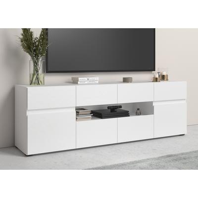 Lowboard HOME AFFAIRE "Rimini", weiß (alpinweiß), B:179,8cm H:59,2cm T:40cm, Holzwerkstoff, Sideboards, Lowboard, Breite 180 cm