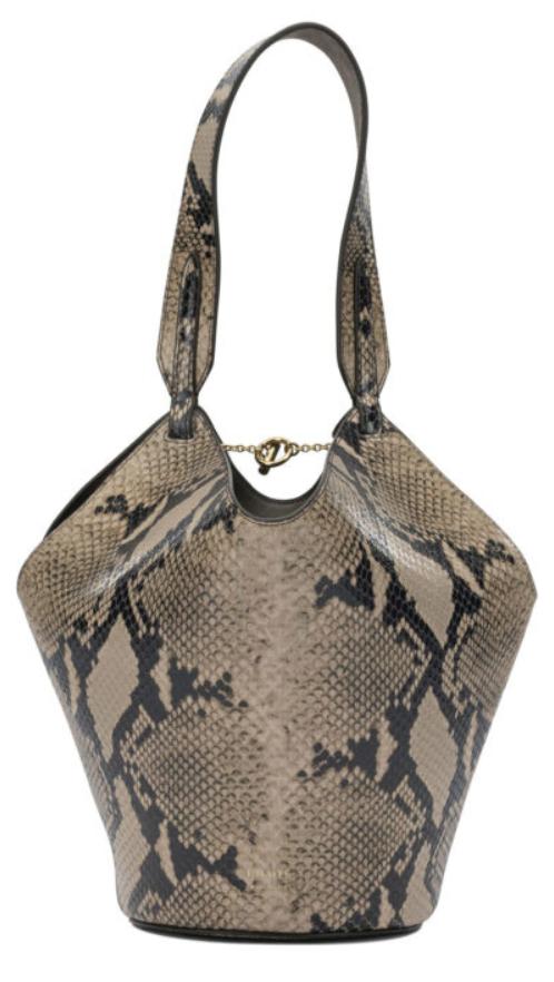 KHAITE Umhängetasche, klein, aus Leder, Beige - UNI