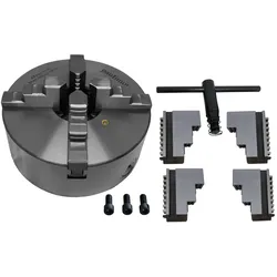 Vierbackenfutter, 200 mm, zentral verstellbare Backen