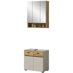 Badkombination   ¦ beige ¦ Maße (cm): B: 60 H: 191