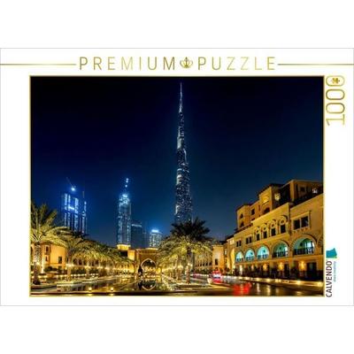 CALVENDO Puzzle Burj Khalifa zur blauen Stunde - Dubai | 1000 Teile Lege-Größe 64x48cm Foto-Puzzle für glückliche Stunden, Sonstige von , Calvendo
