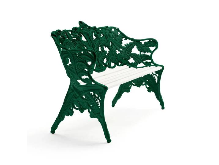 Byarums bruk Classic Sofa Weiß lackierte Kiefer, grünes Gestell