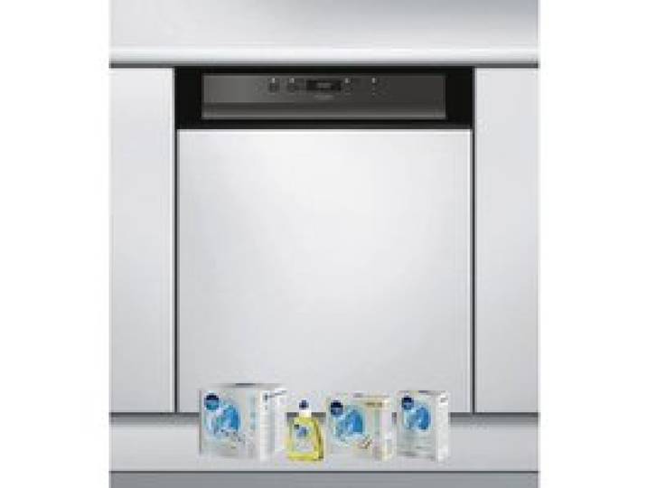 WHIRLPOOL Lave-vaisselle Intégrable encastrable bandeau noir 44dB 14 converts 60cm Natural Dry