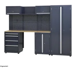 HTI-Living, Werkstattschrank, Werkstattwand Havel (259.20 cm, 183 cm)