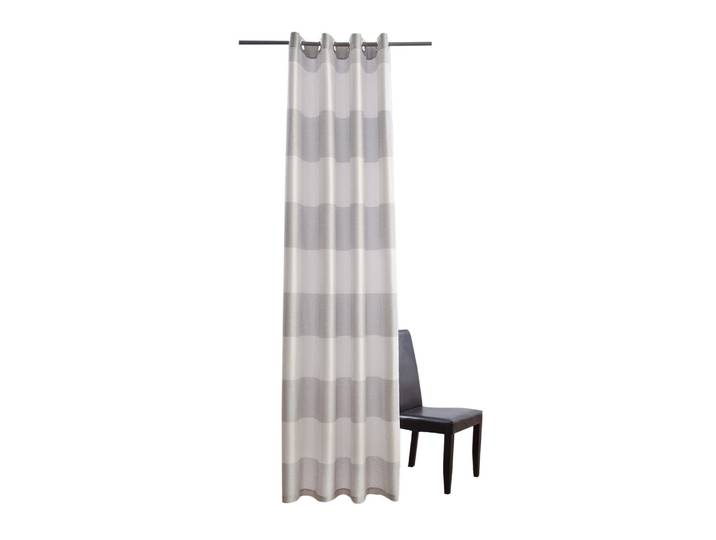Vorhang HOMING Burbank , silber (silberfarben), B:140cm H:245cm, Polyester, Gardinen, Vorhang, hochwertige Muster, Querstreifen, Blockstreifen, versch. Grössen