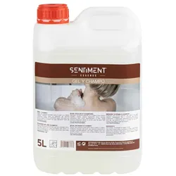 Box mit 4 5-Liter-Flaschen Gel und Shampoo, Sentiment-Serie